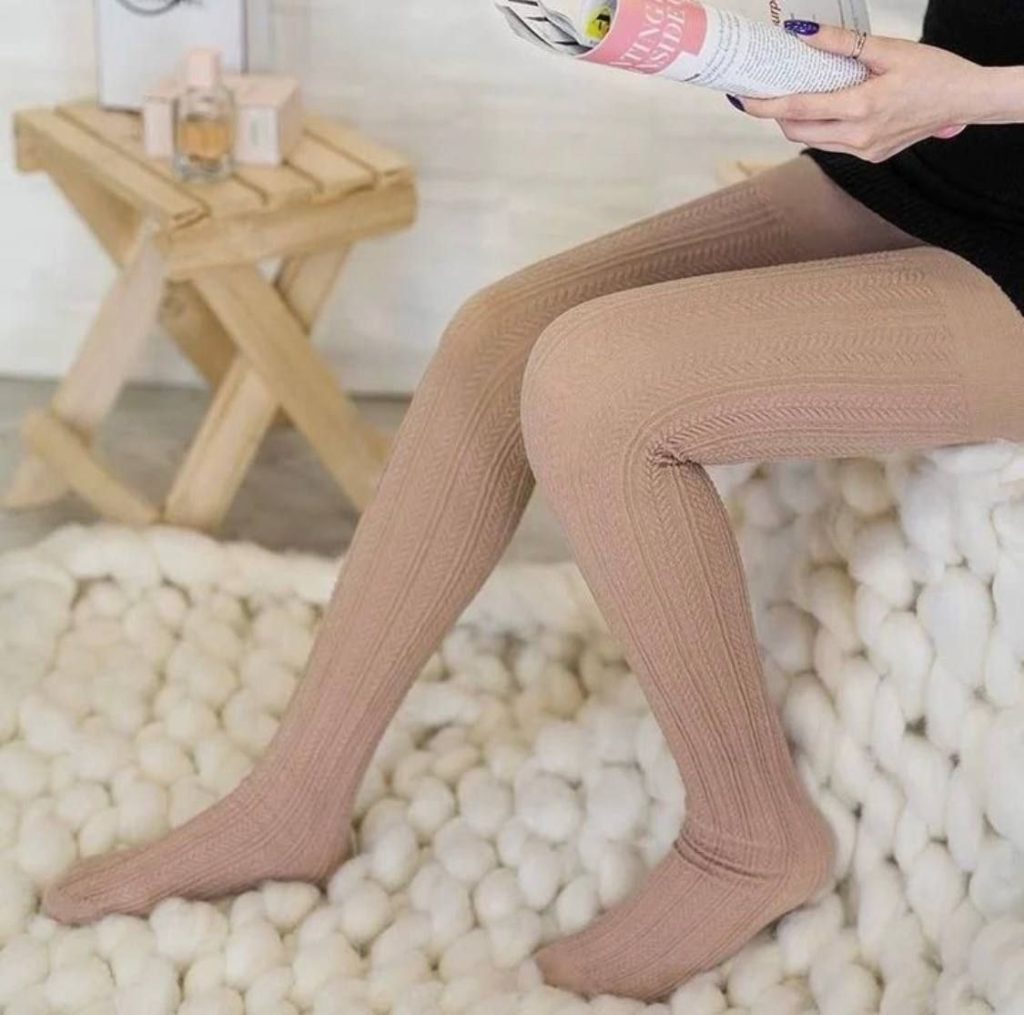 جوراب شلواری دخترانه طرح گندمی EVA